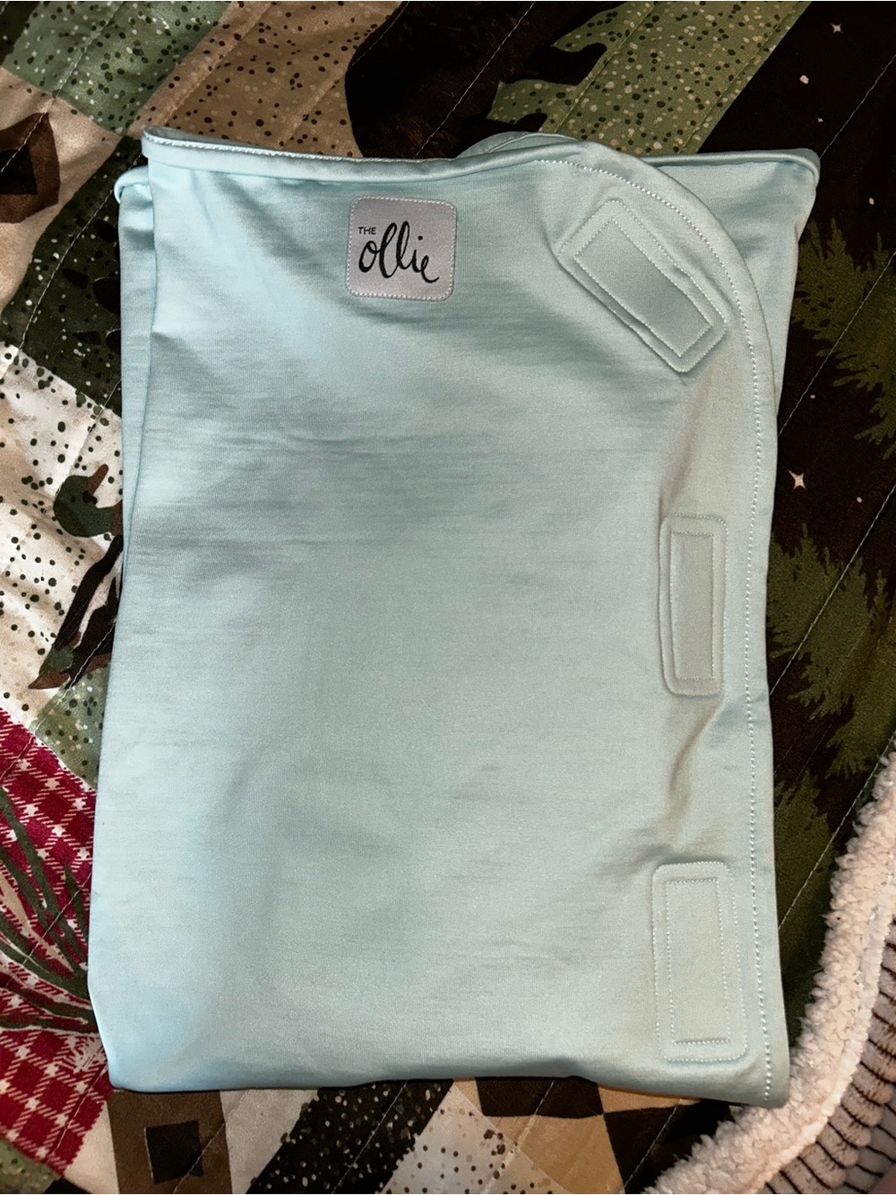 The Ollie Blue/Mint Swaddle
